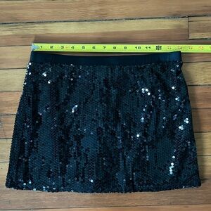Sequined Mini Skirt